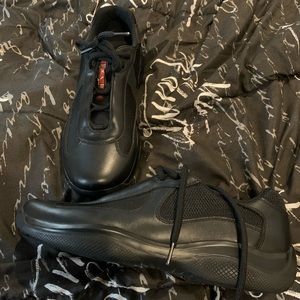Prada Americas cup sneakers 1000% Authentic black
